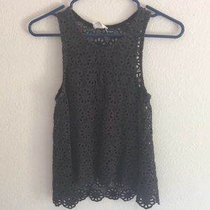Crochet flower tank top